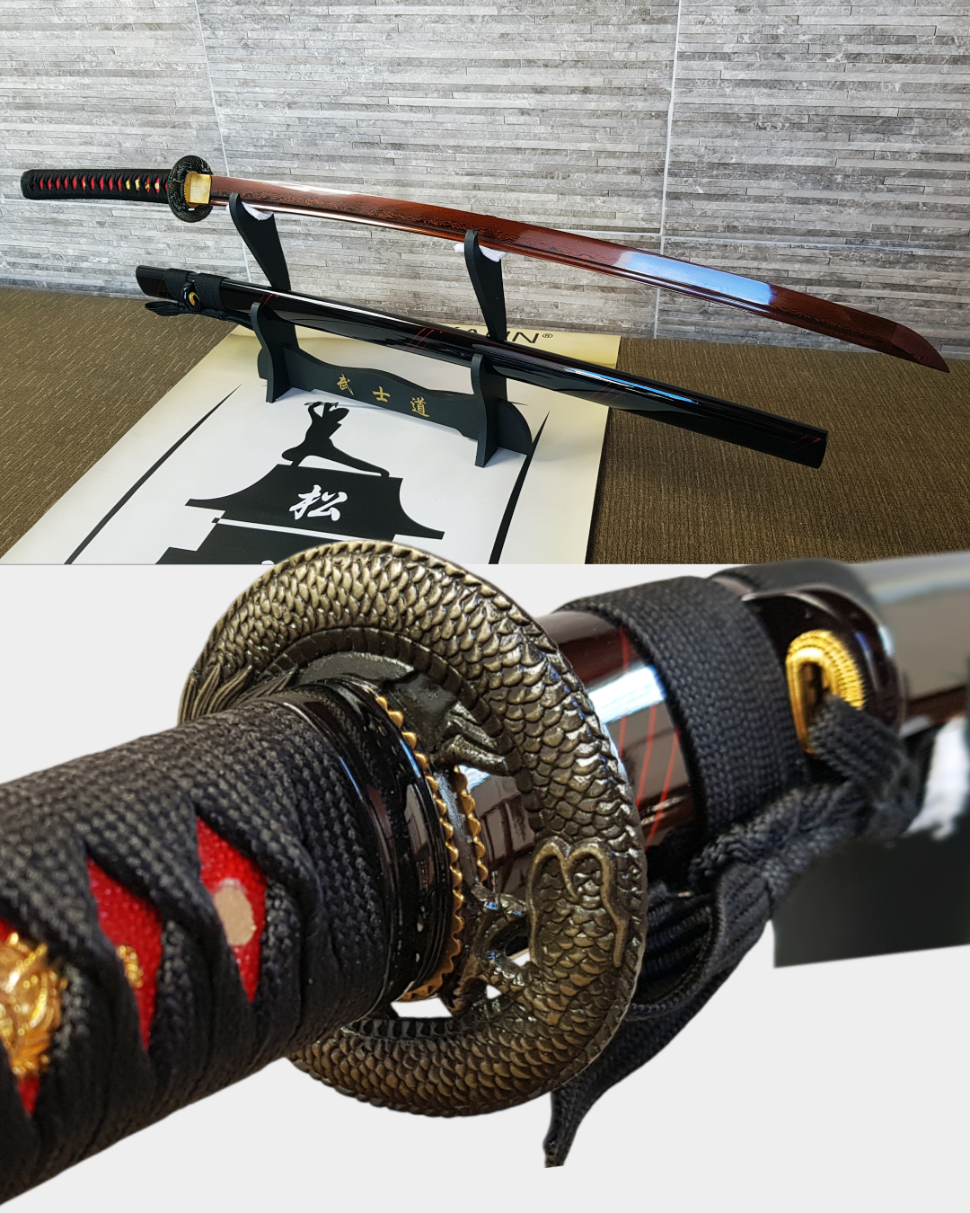 Katana Dragão Ryujin Damasco 2048