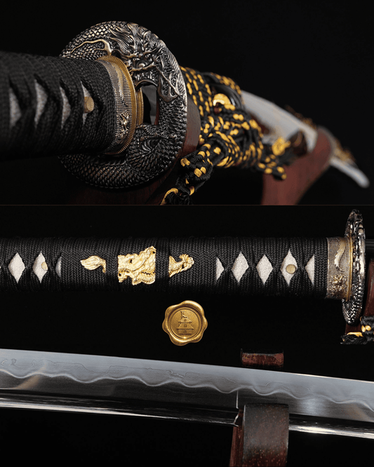 Katana Yamazaki Damasco 32768 | Katana Artesanal Forjada à Mão | Shotokann