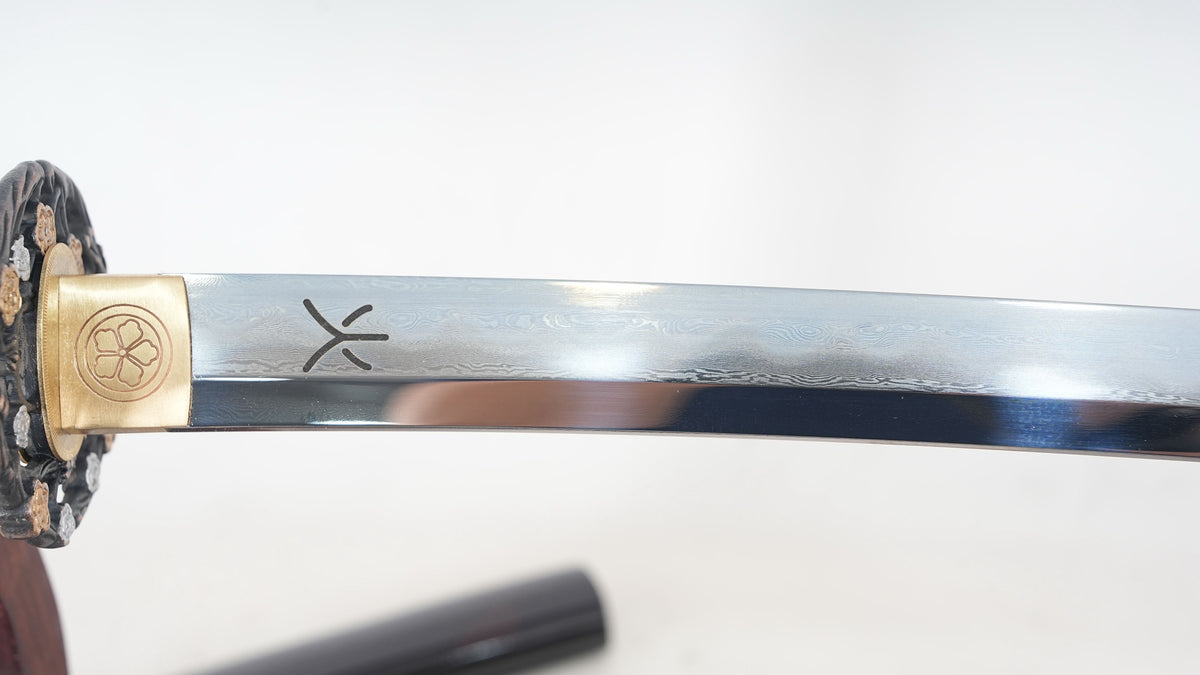 Katana Hazuya Damasco 32768 | Katana Artesanal | Shotokann