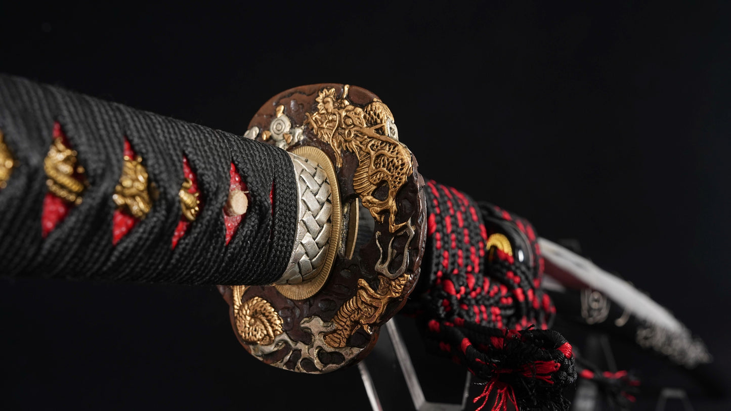 Katana Hideki T10 Duplo Sulco