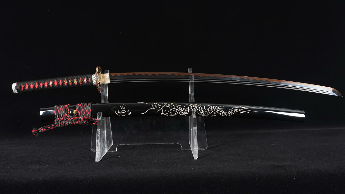 Katana Hideki T10 Duplo Sulco