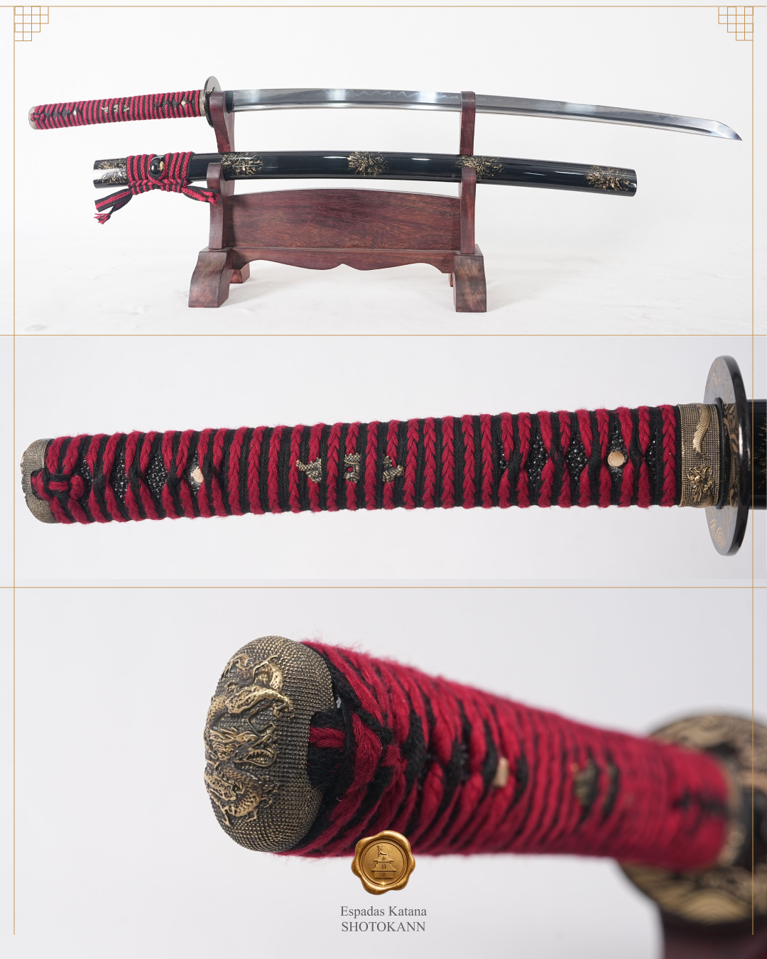 Katana Dragão Kenshiro T10 Temperado | Shotokann
