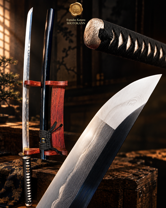 Katana Matsui Damasco 32768 | Honsanmai Artesanal | Shotokann